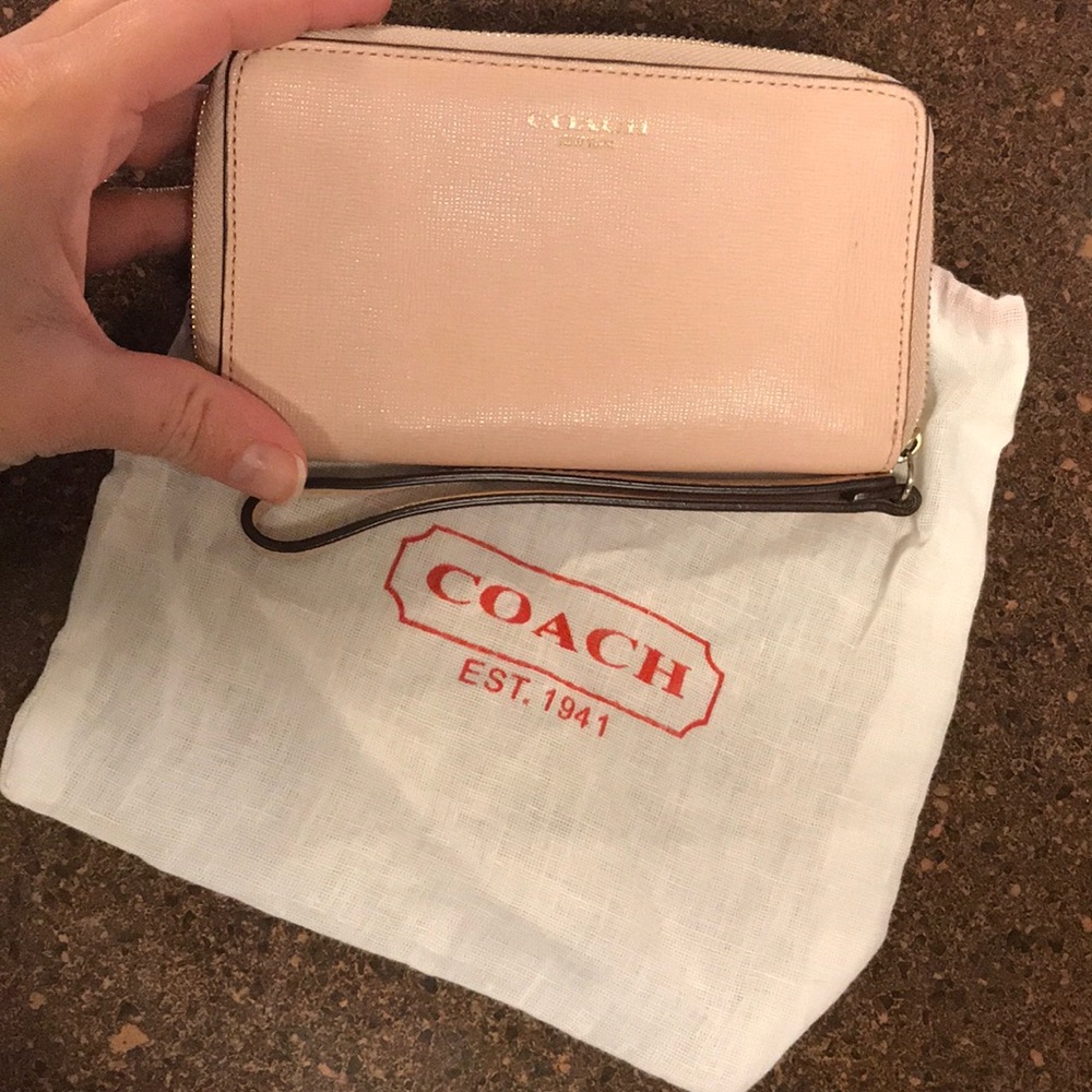 Coach Wristlet - Blush Pink